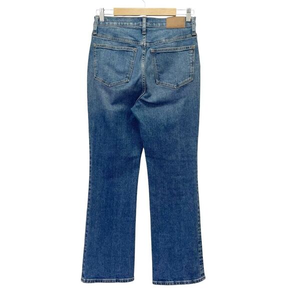 Madewell Cali Demi-Boot Jeans Kick Flare Crop Glenside Medium Wash Size 27 | 4 - Picture 3 of 14